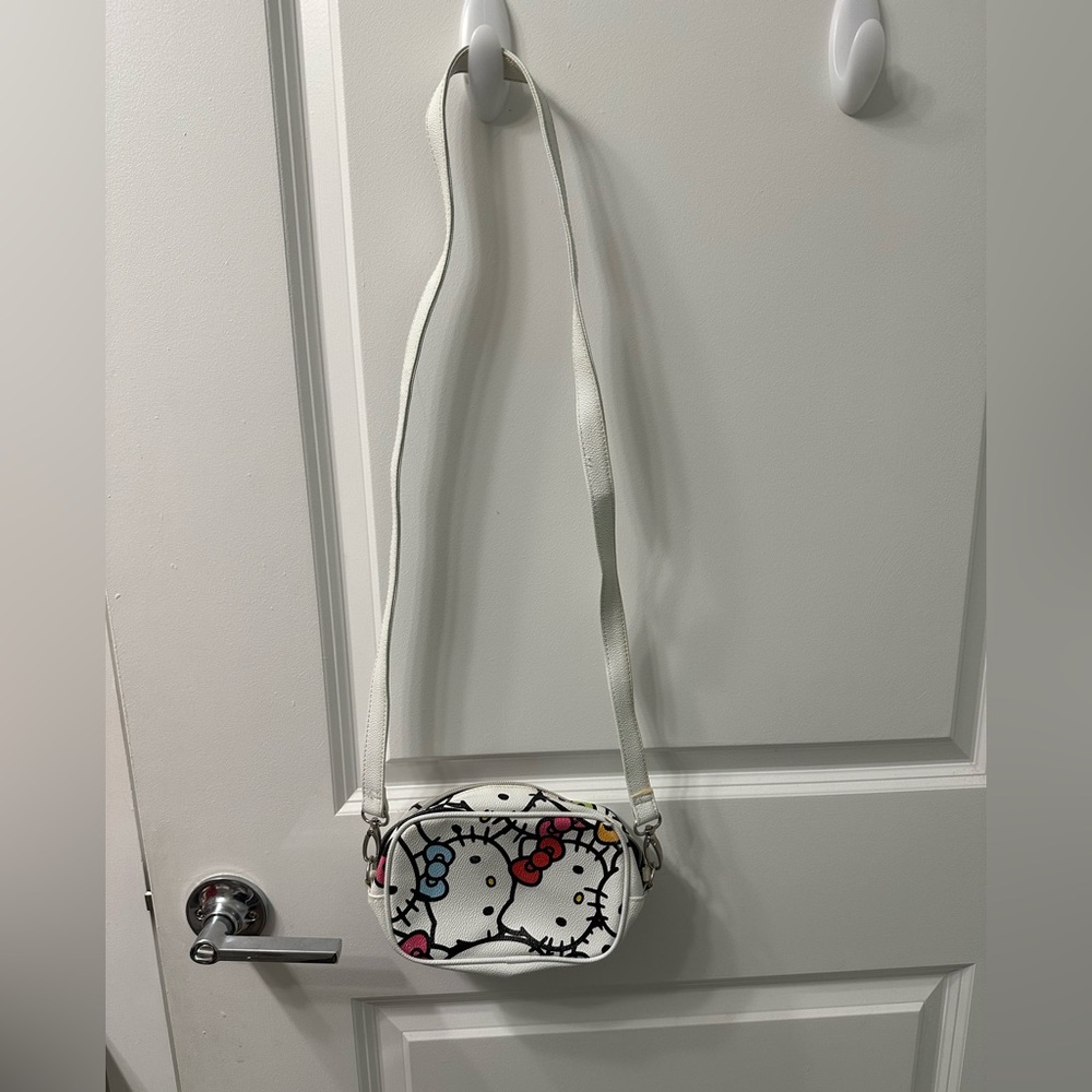 Hello Kitty White and Black Crossbody Bag
